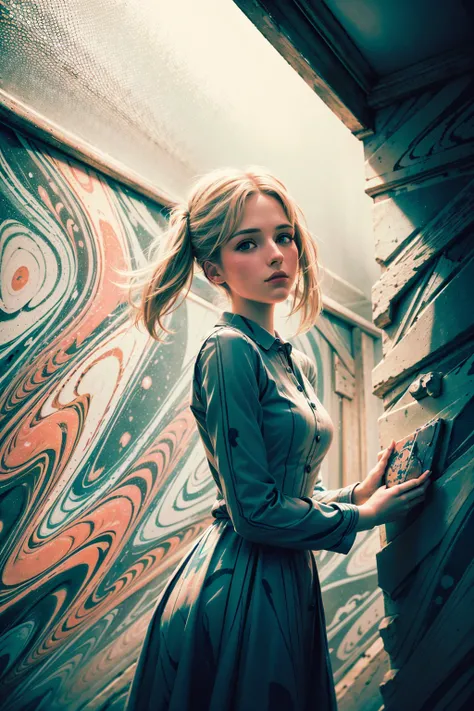 AshleyCipher cinematic shot of of 1  woman standing in front of a marble wall, colorful dress, 
hyperdetailed photography, soft light,
 photorealistic,  vivid colors, romanticism,MarblingAI
 <lora:MarblingAI:0.8>
