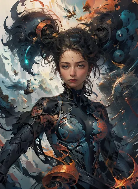 official art, unity 8k wallpaper, ultra detailed, beautiful and aesthetic, masterpiece, best quality, photorealistic, (zentangle, mandala, tangle, entangle), intricate clothes, extreme detailed, dynamic angle, the most beautiful form of chaos, elegant, a brutalist designed, vivid colours, romanticism
zhongfenghua <lora:zhongfenghuaxiyou-000018:0.55> <lora:FairyWorldV1:0.3> <lora:LowRA_2:0.5> <lyco:GPTS4 lite dreamwave_278580:0.9> <lora:OC:0.3>