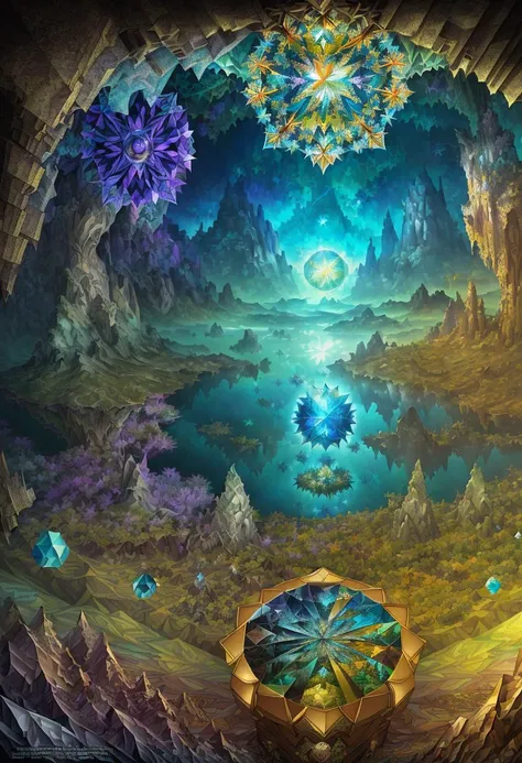 ((best quality)), ((masterpiece)), ((ultra realistic)), ((high fantasy style)), beautiful intricately detailed soft oil painting by mc escher|jim lee of a of an impossible landscape, chaos, (Kaleidoscope dimensional rift:1.4), infinite falling broken biomes, aquatic, grassland, forest, desert, tundra, cinematic film still from krull|doctor strange, vibrant trippy colors,