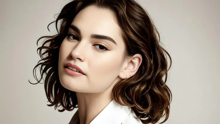 1girl, lilyjames, <lora:LilyJames-10:1>, modelshoot style