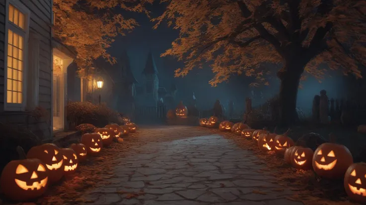 ambiance d'hallowween,