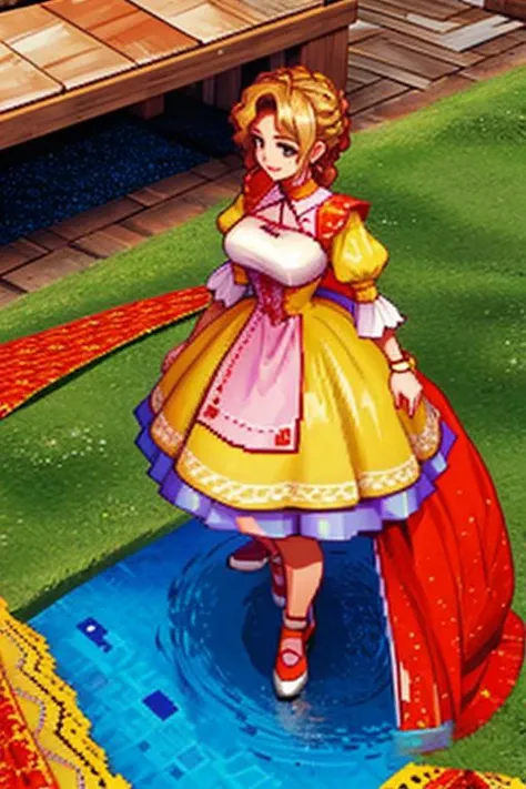 (pixel:1.1), woman, dress, dress, <lora:b0f3-v3:1.2>