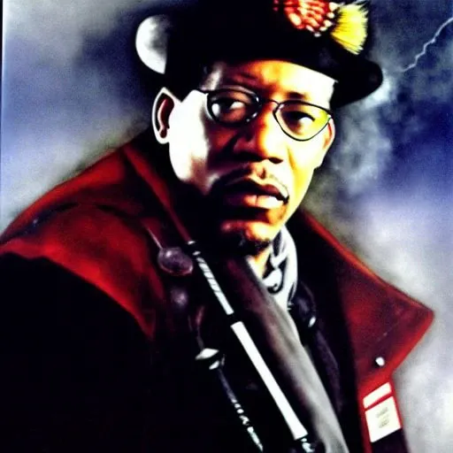 morgan freeman, ( ( warhammer-40k-drawing-style ) )