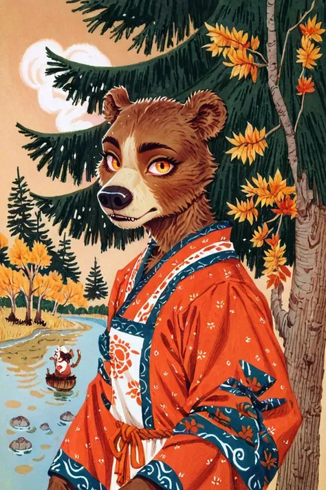 (anthro bear girl:1.2),Traditional outfit,tree,portrait,summer,river,looking at viewer,upper body, solo
<lora:Perfect Hands:1>  <lora:Trepenok:0.8> <lora:age_slider_v4:-3>, score_9, score_8_up, score_7_up, score_6_up, score_5_up, score_4_up,zPDXL