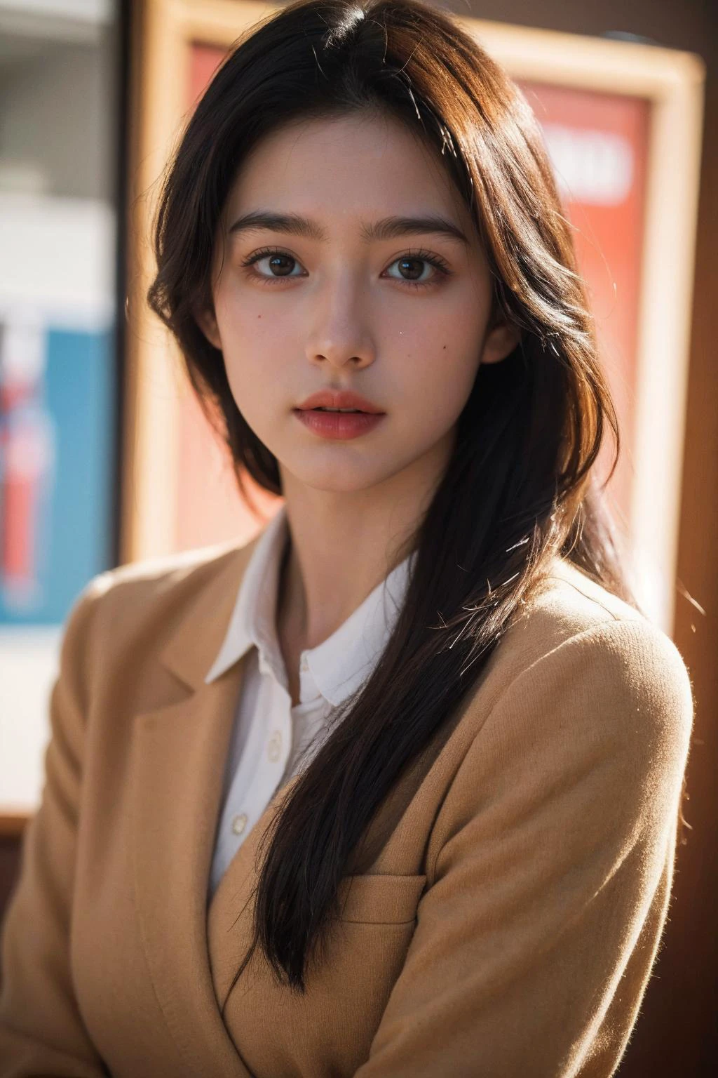 (best quality:1.4),(masterpiece:1.4),(photorealistic:1.4),(Realistic:1.2),(ultra high res, raw photo:1.4),(hdr, hyperdetailed:1.2),(8K:1.2),cinematic photo 1girl,upper body,school_uniform,