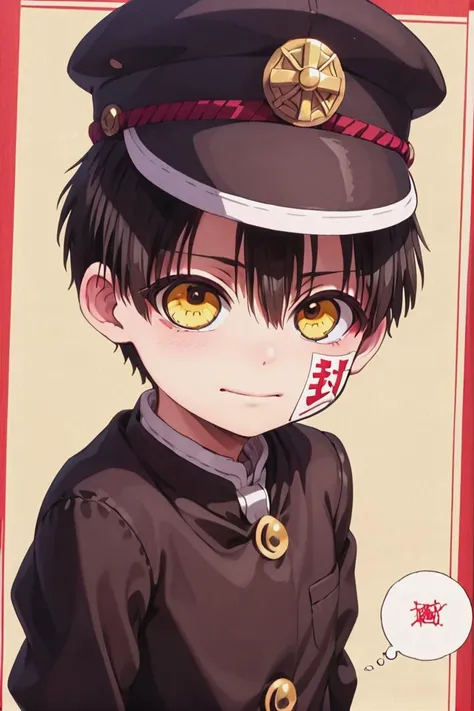 1boy,
masterpiece, ultra detail,
<lora:hanako-000008:0.6>
hanako, solo, looking at viewer, sneer , black hair, school uniform, yellow eyes, standing, whole body, hat, ofuda, hitodama, gakuran
<lora:XDetail_heavy:1>