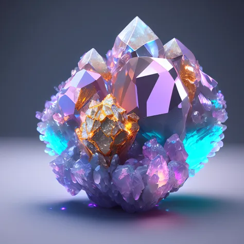 dreamlikeart beautiful mineral, crystals, ultra detailed, incredible lighting, 8k, unreal engine 5, 3d render