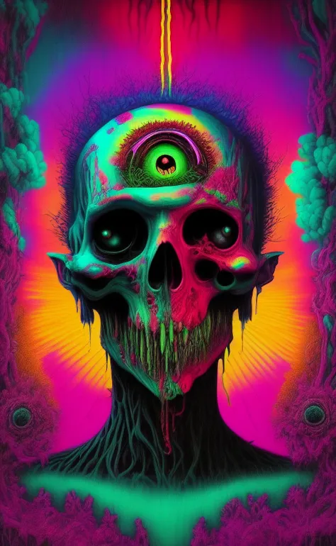 psychedelic art, horror
