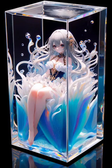 ((masterpiece:1.4, best quality)),
1girl,nsfw,<lora:cubed_aquarium_v1:0.7>,cubed,in container,frame,water,aquarium,