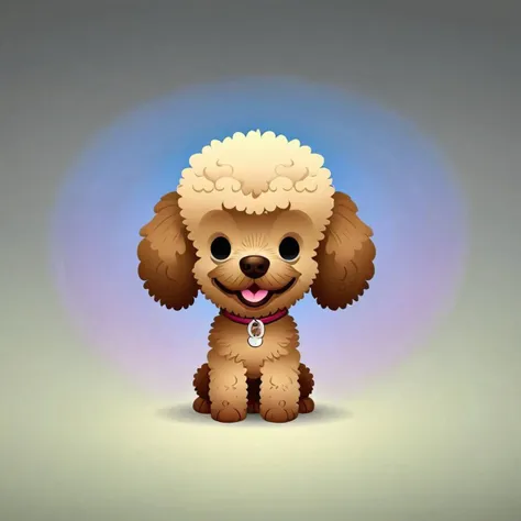 cartoon portrait of Poodle in jmawx style, cute chibi, simple gradient background, full character, smile, detailed facial features   <lora:Jerrod_Maruyama_Style_XL_V4.2-000011:0.9>