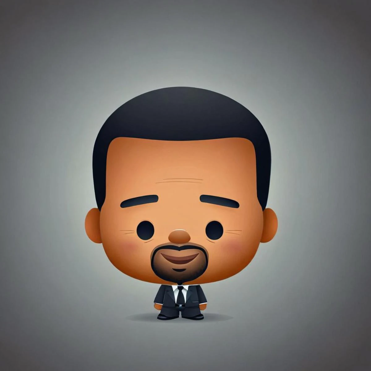 cartoon portrait of Denzel Washington in jmawx style, cute chibi, full character, smile, detailed facial features   <lora:Jerrod_Maruyama_Style_XL_V4.2-000011:0.9>