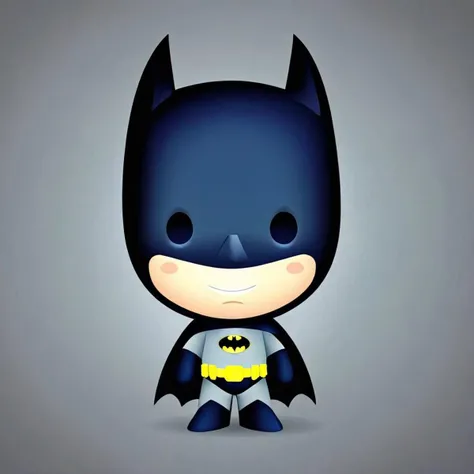 cartoon portrait of Batman in (jmawx:1.5) style, cute chibi, simple gradient background, full character, smile <lora:Jerrod_Maruyama_Style_XL_V4.2-000011:0.9>