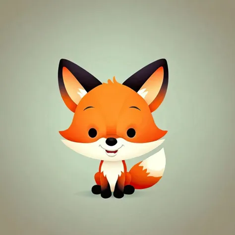 cartoon portrait of Red Fox in jmawx style, cute chibi, simple gradient background, full character, smile, detailed facial features   <lora:Jerrod_Maruyama_Style_XL_V4.2-000011:0.9>