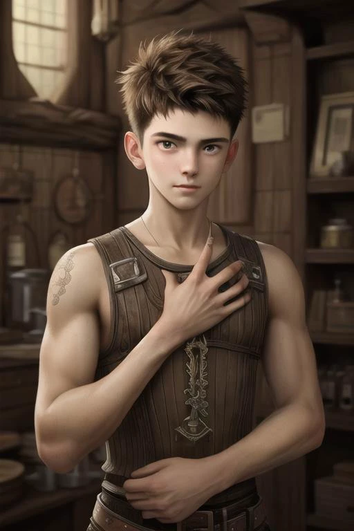 ((masterpiece:1.3,concept art,best quality,detailed)), 1boy, snake oil,award winning illustration,