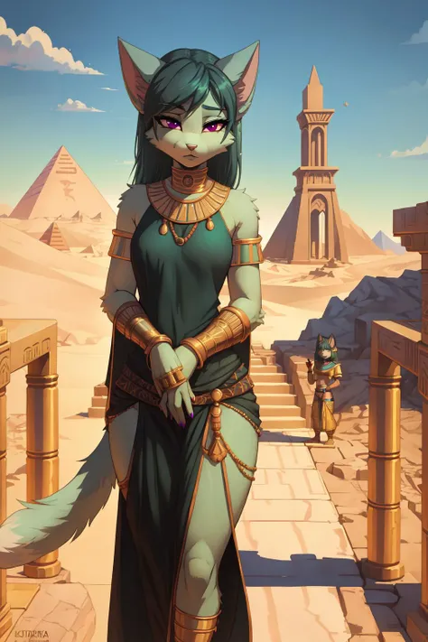 <lora:lilith-v1-novelai:1> lilith, cat tail, perfect purple eyes, (detailed green fluffy fur:1.2), submissive,
<lora:notion_of_dark_fantasy-nodf:0.8> nodf_lora,outdoor, sahara,
(masterpiece:1.2), (highly detailed:1.2), (intricate:1.2), (best quality:1.2),(8k:1.2),
(ancient egyptian | neonpunk) clothes, slave