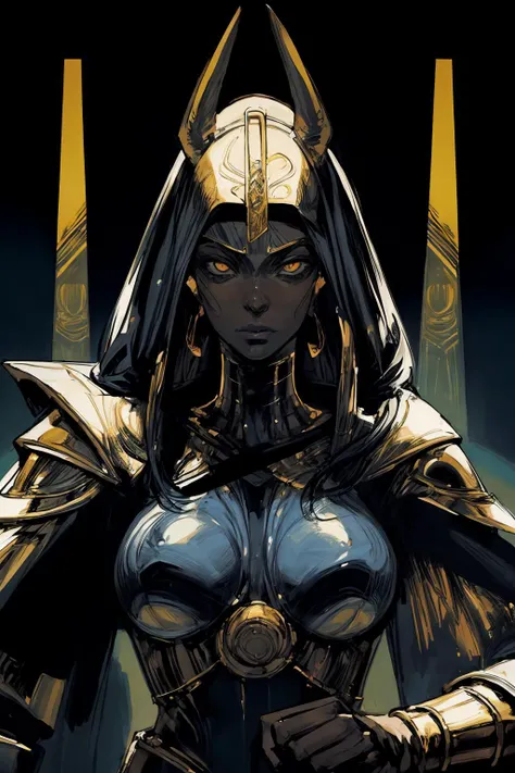 portrait of 1 beautiful woman, battle stance, anubis armor, pyramid, complex background,
futuristic Egypt, detailed, ( methurlant)
dark chamber, dim light,
(masterpiece, best quality:1.3),
<lora:methurlant:1> <lora:add_detail:1> <lora:epiNoiseoffset_v2:1>