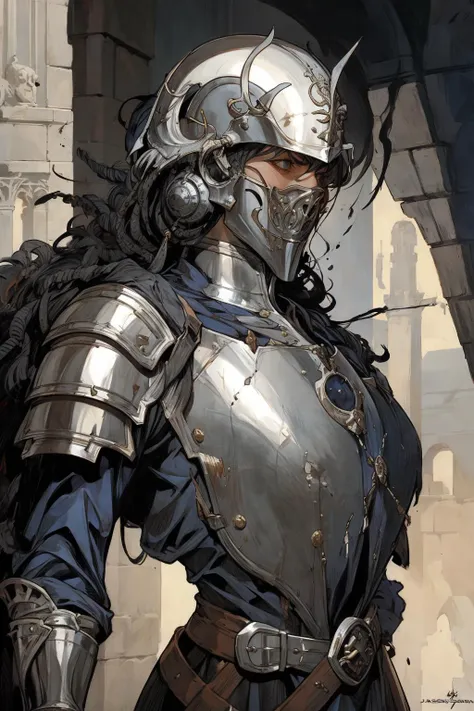 1woman, medieval, helmet, armor
by Jason Edmiston