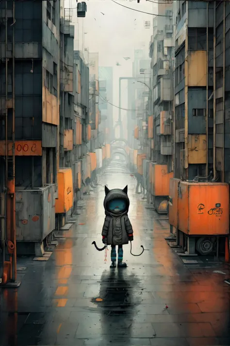 <lora:childrenspicturebook:1.0>, tonghuazhen, no humans, cat, cyberpunk, <clip:skip:2>, masterpiece, 8k, high resolution, shallow depth of field, sharp focus