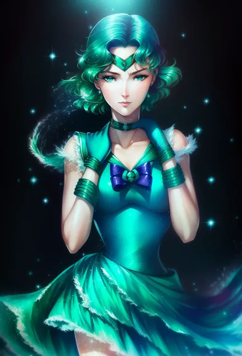 MichiruKaiou,((sailor neptune, elbow gloves, neck ribbon, circlet, jewelry)), ((full body)), <lora:Ð¡ÐµÐ¹Ð»Ð¾Ñ ÐепÑÑн(MichiruKaiou ,(sailor neptune, elbow gloves, neck ribbon, circlet, jewelry):1>, <lora:Ðдежда жидкое плаÑÑе(liquid clothes, water dress,):1>, liquid clothes, water dress, <lora:Ñеализм 3d и аниме:-0.5>, 1girl in full growth, best quality, masterpiece, ultra-detailed, high quality, perfect nose, highly detailed skin, warm skin tone, defiance512, RAW photo, best quality, high resolution, (masterpiece), dreamlike, dreamy, modelshoot style, analog style, tonemapping, photorealistic, professional photography, sharp focus, HDR, 8K resolution, intricate detail, sophisticated detail, hyper detailed, (depth of field), highlight and shadow, volumetric lighting, cinematic bloom, professional light, looking at viewer, blotchy,