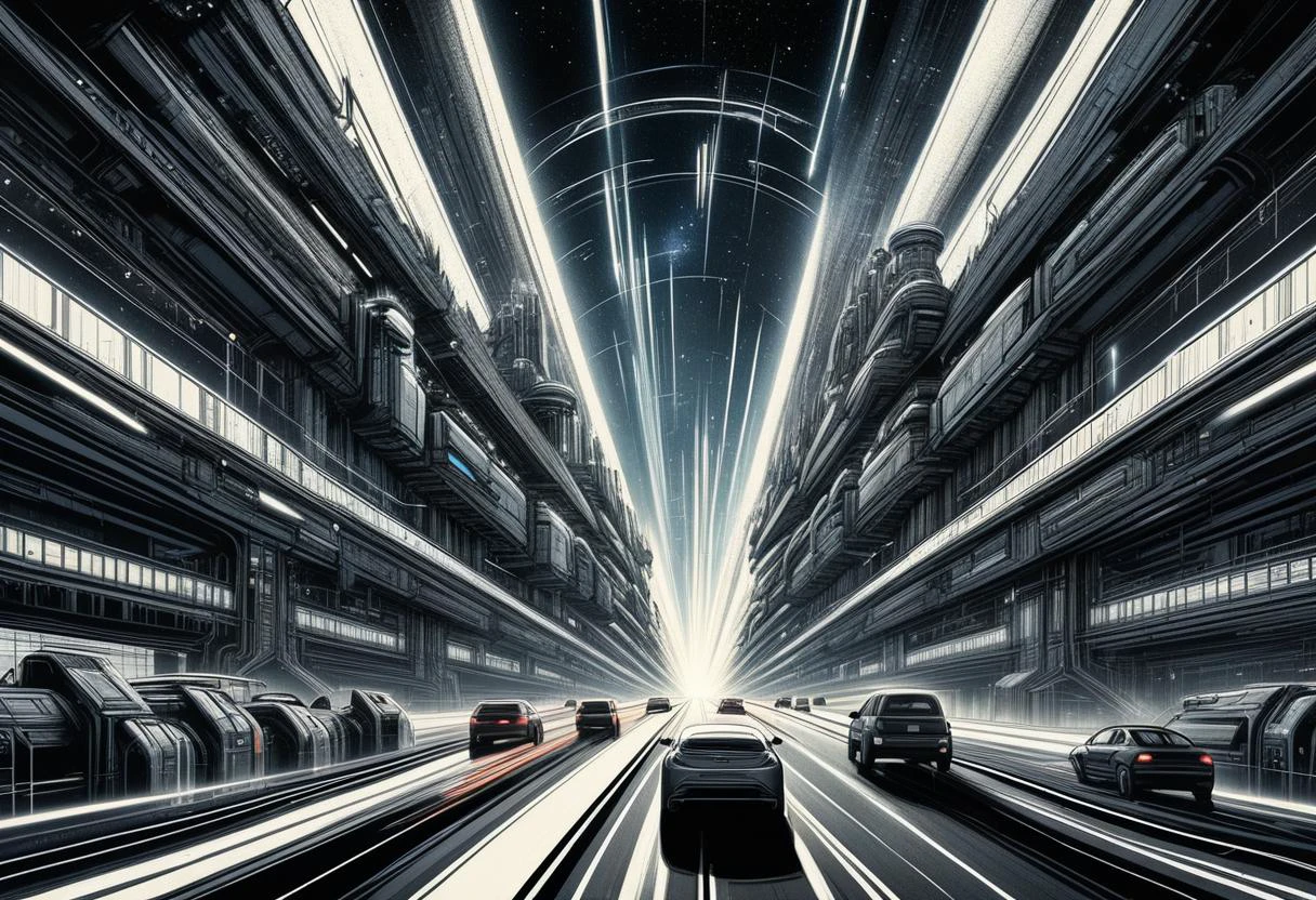 DonMN01rXL anime decima engine architecture supernova marmot,skylight,traffic jam , <lora:DonMN01rXL-000008:0.8>