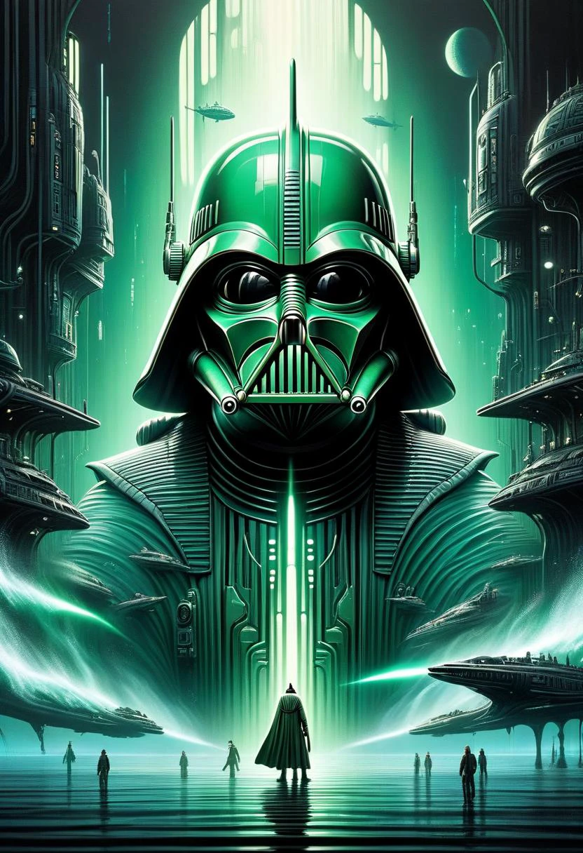 DonMN01rXL ghibli gungan bongo submarine (star wars), beacon lights, grille guard, plastic, vibrant, emerald green, silky finish, , <lora:DonMN01rXL-000008:0.8>