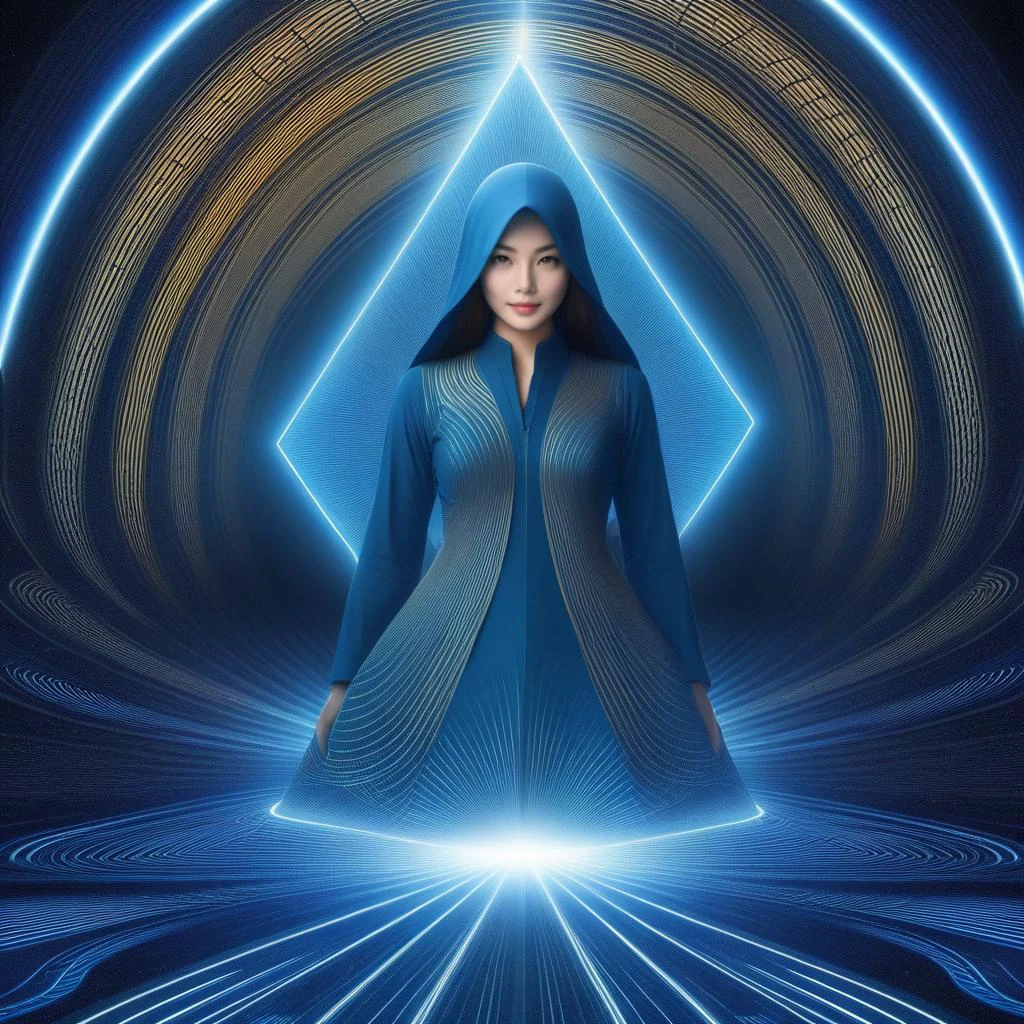 <lora:SDXL duzexi CF cline:1>,cline,bezier curve girl,cline girl, meditation, spirituality, interstellar civilisation, mysticism,
1girl,solo,best quality, high quality, highres, masterpiece, sharpening,nice face,
(((the background is a delicate continuously ordered beautiful monetary bezier curve, the girl's costume is a delicate continuously ordered beautiful monetary bezier curve, and the colour of the costume is the opposite of the background colour))),
<lora:SDXL DonMN01rXL CF DonMN01rXL:0.5>