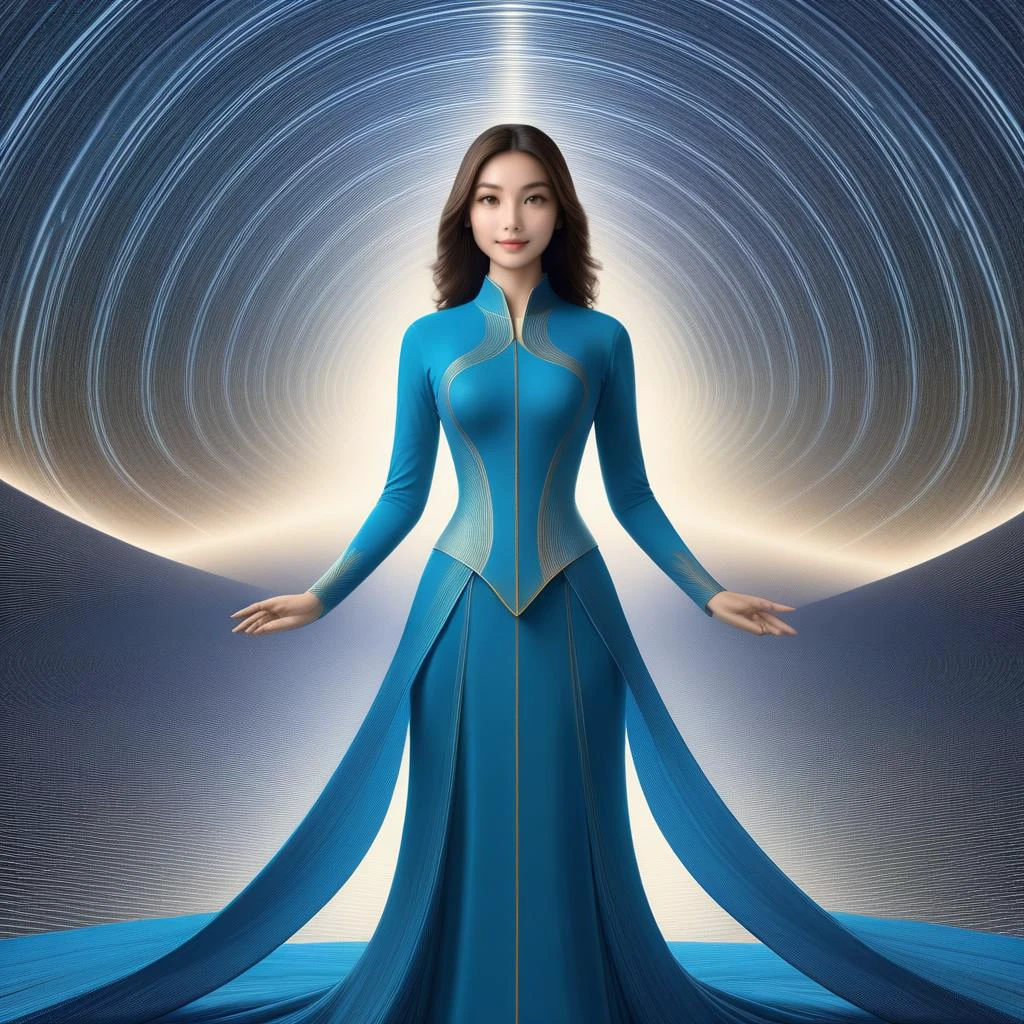 <lora:SDXL duzexi CF cline:1>,cline,bezier curve girl,cline girl, meditation, spirituality, interstellar civilisation, mysticism,
1girl,solo,best quality, high quality, highres, masterpiece, sharpening,nice face,
(((the background is a delicate continuously ordered beautiful monetary bezier curve, the girl's costume is a delicate continuously ordered beautiful monetary bezier curve, and the colour of the costume is the opposite of the background colour))),
<lora:SDXL DonMN01rXL CF DonMN01rXL:0.5>