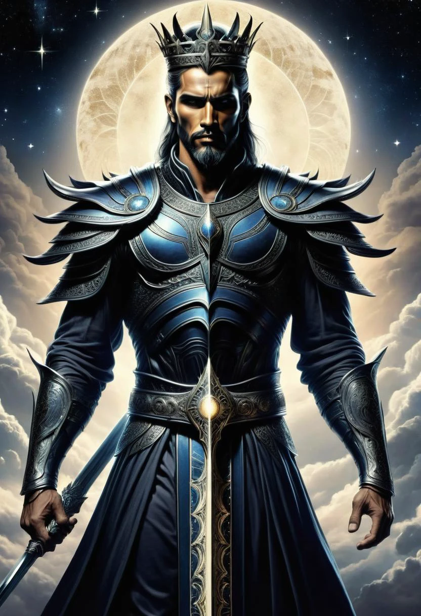 DonMN01rXL male celestial, king,, gladius , <lora:DonMN01rXL-000008:0.8>