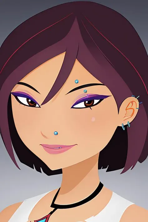 (extremely detailed 8K, high resolution, ultra quality, highly detail eyes, highly detail mouth, highly detailed face, perfect eyes, hd, 2k, 4k, 8k, 16k), <lora:6teen_NikkiWong:0.8> nikki_wong, piercing, necklace