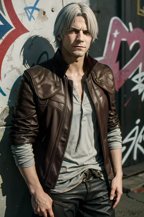 ((ultra detailed, masterpiece, absurdres))
<lora:DMC5Dante:0.9>
DMC5Dante, 1boy, solo, short hair, white hair, Vintage three-piece suit, sepia-toned atmosphere, sitting on an antique sofa, classic charm