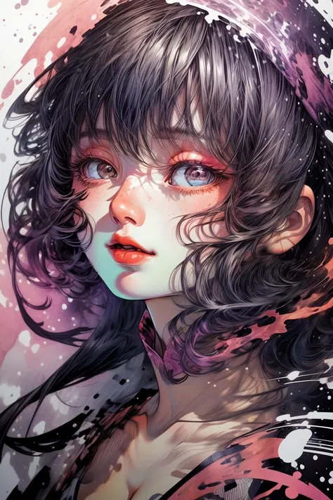 (Feminine Vector image:1.3) of (Detailed illustration:1.3) a photo of a girl,(Flat style:1.3),Illustration,Behance,(Vivid Colors:1.3),(close portrait:1.3),(Feminine:1.4),(beautiful:1.4),(attractive:1.3),handsome,calendar pose,perfectly detailed eyes,studio lighting,thematic background