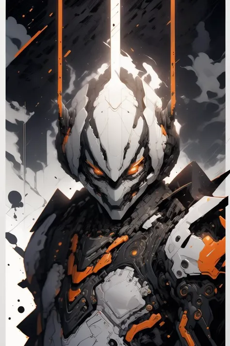 (Boyish Vector image:1.3) of (Sketch:1.3) <lora:Mecha warrior Mecha_20230621092507:0.85> Mecha warrior, Mecha, glow, glowing, clouds, colorful,(Flat style:1.3),Illustration,Behance,(Provia:1.3)