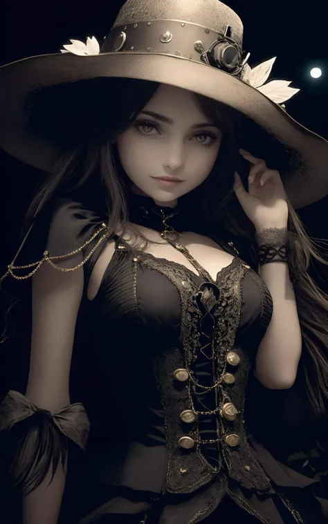 (extremely detailed 8k wallpaper), a medium shot photo of a fearful female necromancer, intricate, high detail, dramatic , surrounded by ghosts and zommbies and skeletons.