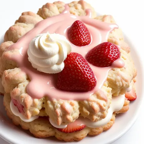 ((Delectable Strawberry Cream Scone)) |BREAK| ((Luscious Dessert Photography)) |BREAK| ((Drool-worthy Food Styling)) |BREAK| ((Macro Close-up)) |BREAK| ((Creamy Texture and Mouthwatering Drips)) |BREAK| ((Natural Lighting)) |BREAK| ((Minimalist Composition)) |BREAK| ((High-resolution Capture)) |BREAK| ((Post-processing Magic in Adobe Lightroom)) |BREAK| ((Food Photography Tips and Tricks)) |BREAK| ((Artist: Helene Dujardin))