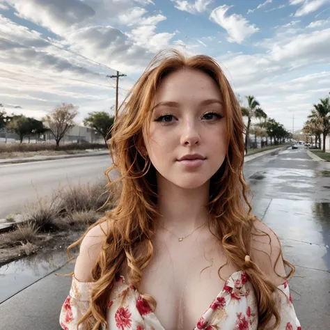 1 girl in, solamente, (NSFW), Cute 18-year-old red-haired girl with two tails, ((cuerpo femenino perfecto)) multiple (cabello color arco iris: 1.2), (Hermosos ojos azules detallados: 1.6), (Ojos fotorrealistas: 1.6), feliz, Ucraniano, (Small body), ((small hips)), white pale skin, (tetas perfectas), (dedo del pie de camello), pantimedias aceitosas brillantes, Maillot de una pieza, Fondo de ciudad futurista, Gloomy colorful lighting, cielo muy oscuro, Foto realista, dynamic lighting.