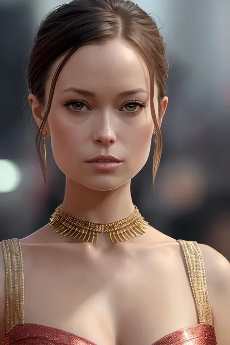 photo of (sumgl4u:0.99), a woman as a movie star, (stunningly attractive), modelshoot style, (extremely detailed CG unity 8k wallpaper), photo of the most beautiful artwork in the world, professional majestic oil painting by Ed Blinkey, Atey Ghailan, Studio Ghibli, by Jeremy Mann, Greg Manchess, Antonio Moro, trending on ArtStation, trending on CGSociety, Intricate, High Detail, Sharp focus, dramatic, photorealistic painting art by midjourney and greg rutkowski, (waist chain), ((movie premiere gala)), ((standing on the red carpet)), ((paparazzi in the background)), (looking at viewer), (detailed pupils:1.3), (elegant red dress:1.2), (closeup:1.3), (short hair)