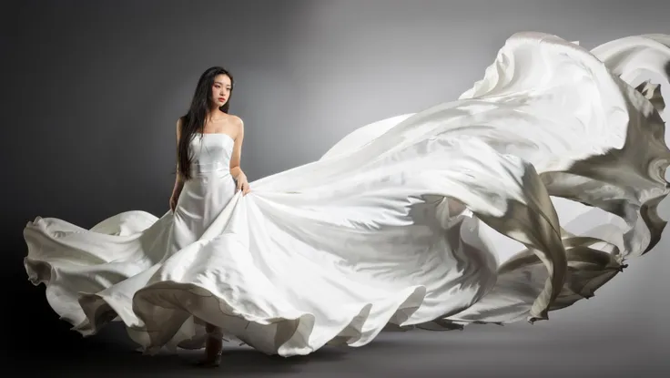 dressart, white dress, handgood, (floating hair:1.6), (floating dress:1.4) photo art, 1girl, Stunningly Beautiful Girl, Haute_Couture, designer dress, wearing Haute_Couture, posing for a picture, fashion show, Long shaped face, angry, crazy, dark red eyes, Sandy Blonde side-swept hair, short hair, long ringlets, catwalk \(walkway\), , colorful, vivid colors, masterpiece, best quality, absurdres, highest quality, amazing details, 8k, aesthetic, <lora:dressart_SDLife_Chiasedamme_v1.0:0.88> <lora:handgood_SDLife_Chiasedamme_v1.0:0.4>
