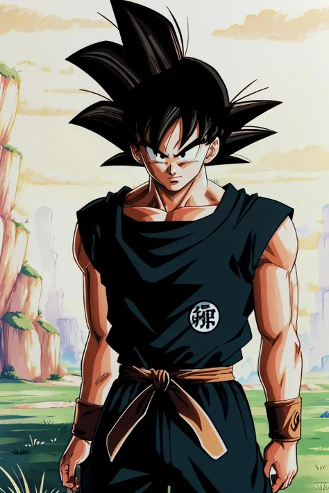 (masterpiece, best quality), intricate details,
<lora:base goku:0.8> 1boy, spiked hair, black hair, black eyes, gi, dougi,
outdoors, grass, <lora:breakwasteland_v1:0.8> break wasteland, brown ground, white ground