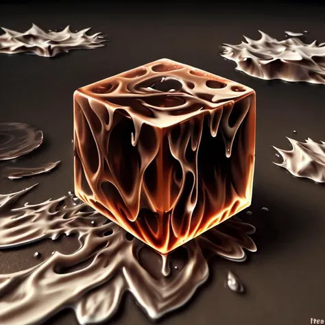 FireAI ice cube, dripping, melting,( puddle of water:1.2), hyper detailed<lora:FireAIv2.0:0.85>