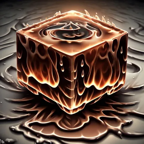 FireAI ice cube, dripping, melting,( puddle of water:1.2), hyper detailed<lora:FireAIv2.0:0.85>