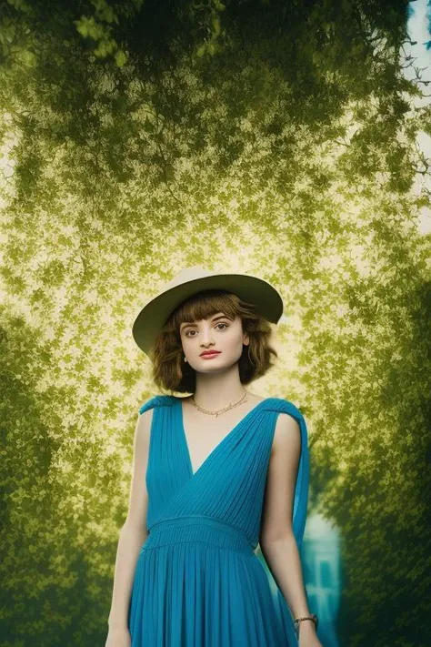 lomo style, award winning portrait, (Joey King:1.1), wearing Maxi dress and sandals, Mediterranean villa, bokeh, raining 8k octane beautifully detailed render, post-processing, extremely hyperdetailed, intricate, epic composition, grim yet sparkling atmosphere, cinematic lighting + masterpiece, trending on artstation(, very detailed, vibrant colors:1.45), Art Nouveau, masterpiece, romanticism