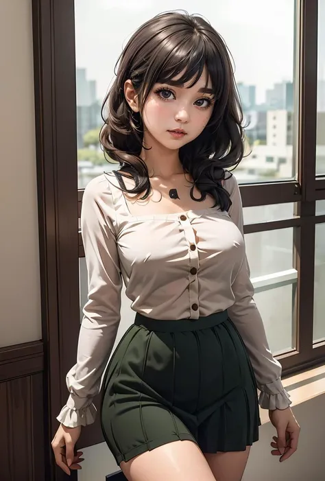 (masterpiece, best quality), 1girl,    <lora:matsukazemayu-nvwls-v1:0.8> matsukaze mayu, blouse, long sleeves, green skirt, long skirt