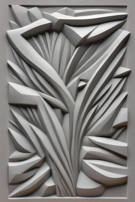 <lora:BAS-RELIEF:1>BAS-RELIEF - a relief pattern based on concrete in tones of grey picasso