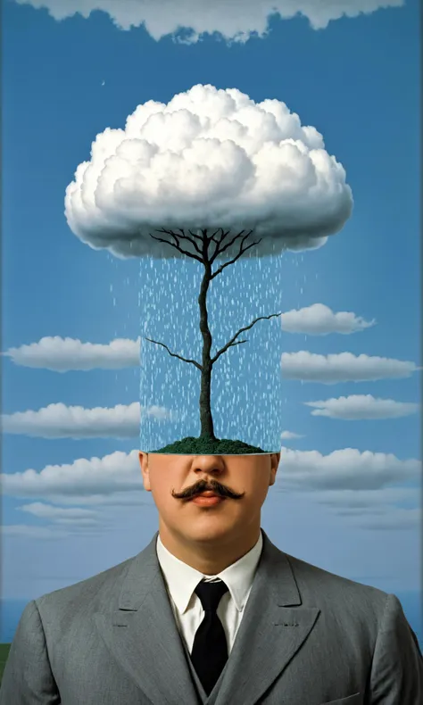 rain, by Renee Magritte