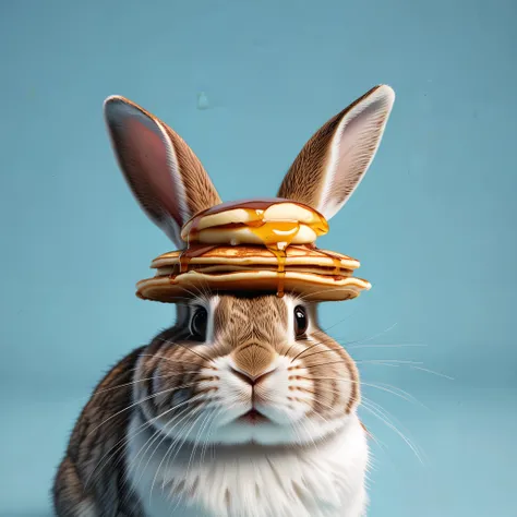 Here's a bunny with a pancake on its head.
<lora:SDXLHighDetail_v5:0.8> <lora:detailed_notrigger:0.8>