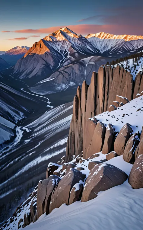 a landscape photograph of dawn over the rocky mountain cliffs in the winter
<lora:SDXLHighDetail_v5:0.8> <lora:detailed_notrigger:0.8>