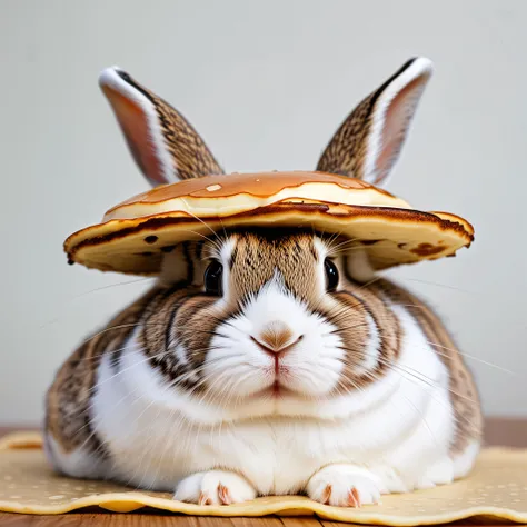 Here's a bunny with a pancake on its head.
<lora:SDXLHighDetail_v5:0.8> <lora:detailed_notrigger:0.8>