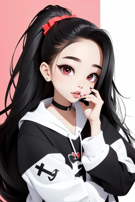 DV_Kokoro_Vicious, 1girl, dressed, upper body, <lora:flat2:0.3>