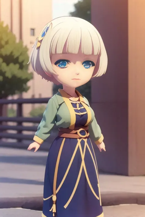 (masterpiece), best quality, highest quality, extremely detailed CG unity 8k wallpaper, detailed and intricate, original, high res, \\  1girl, (full body, chibi), extremely detailed_eyes, large breasts, \\ outdoor, pavement, park, sun light \\ white shirt, holding long staff, \\ beautifully detailed background,  <lora:MeteoraLoRA:1> <lora:blindbox_v1_mix:0,8>  <lora:add_detail:1> <lora:epi_noiseoffset2:1>