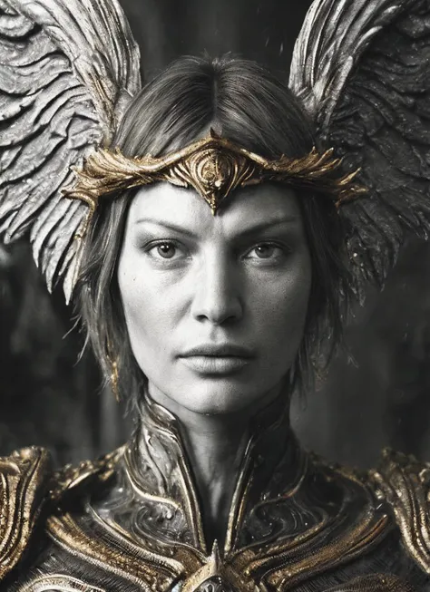 close up RAW photo of winged warrior sks woman, detailed textures, sharp focus, ultra high pixel detail, absurdres, cinematic, intricate, cinematic light, concept art, art station, realistic, scene, cinematic, high quality, craig mullins and wayne barlowe style, full colors, incredibly detailed, 4k, 8k, <lora:locon_jolene_v1_from_v1_64_32:1.25>